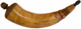 Powder Horn,
medium, 6 to 9",
with antique patina finish